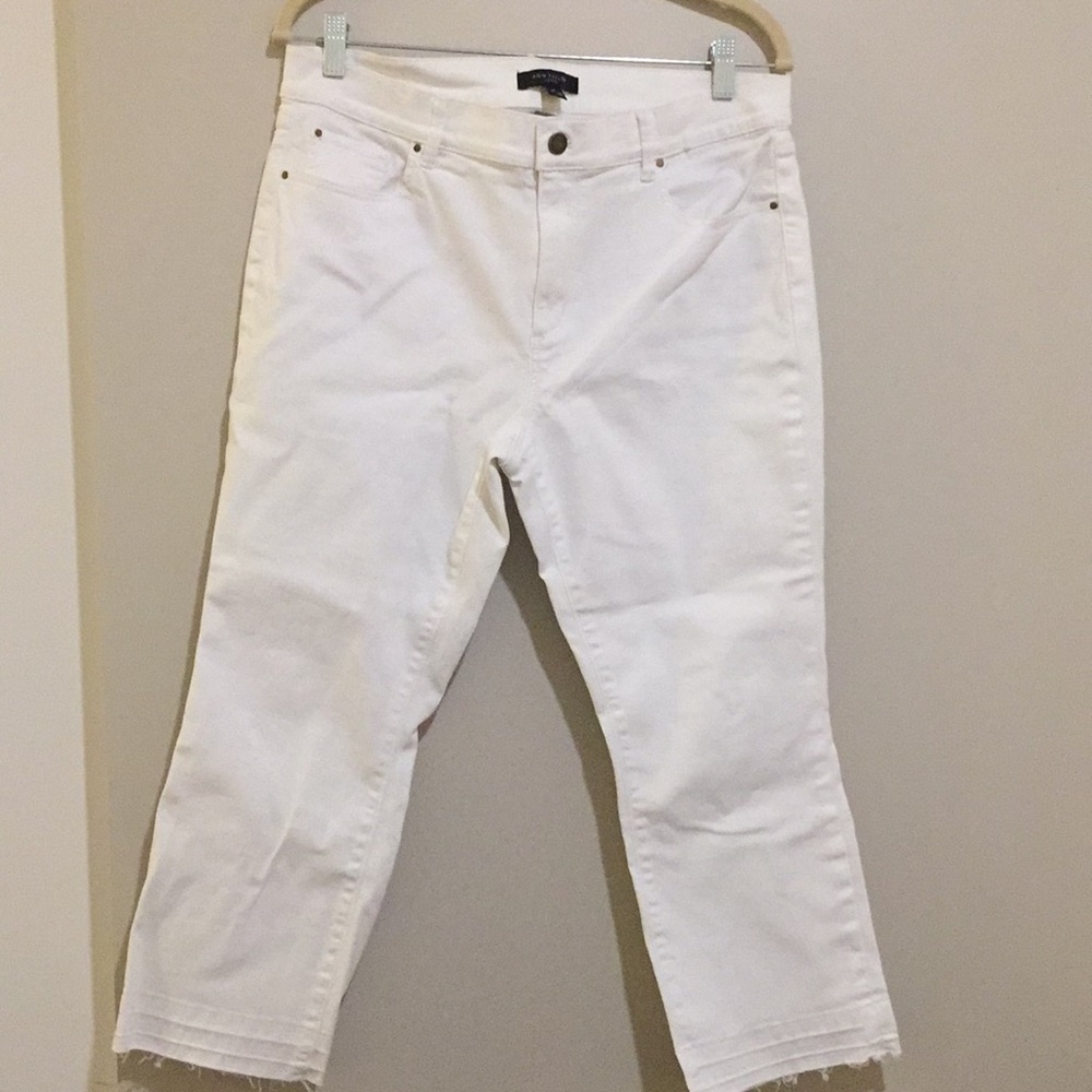 Ann Taylor white petite jeans